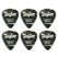 Taylor Thermex Pack De 6 UltraPicks Black Onyx 1,25 Premium 351