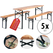 Stagecaptain BB-170 NT Hirschgarten Set Tavolo Da Birreria 170 cm 5x Set