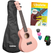 Set de Ukulele Soprano Cascha Linde Rosa