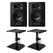 M-Audio BX3BT Studio Monitore Stativ Set