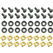 Adam Hall M6 Rack Schrauben Befestigungs Kit Set