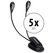 Set de 5 lampes de pupitre Showlite Bright Light 8 LED