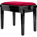 Classic Cantabile Banc De Piano Modèle A Noir Brillant Velours Rouge