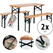 Stagecaptain Hirschgarten Conjunto De Muebles De Cervecería Para Balcón 117 cm Natural 2x Set