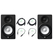 Yamaha HS5 Aktiv Studiomonitor 45 W+ 25 W Set mit 2x XLR-Kabel und XLR-Klinke Adapterkabel