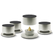 Dynavox BA-4 Highend Absorber 4er-Set silber