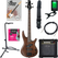 Ibanez GSRM20B-WNF E-Basse Walnut Flat Starter Set