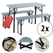 Stagecaptain Hirschgarten Bierzeltgarnitur für Balkon 117 cm Grau 2x Set