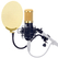 Pronomic CM-100BG Studio Condensatormicrofoon zwart/goud Set incl. popfilter goud
