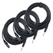 Pronomic Stage XFJ-10 Câble Micro XLR/Jack 10 m Noir Lot de 3
