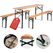 Stagecaptain Hirschgarten Conjunto De Cervecería 2 x Banco y Mesa, Longitud 177 cm