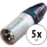 Neutrik NC3MXX XLR Spina Maschio Confezione Da 5