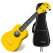 Classic Cantabile US-100 YE Sopraan-Ukulele Geel Set incl. Tas