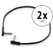 RockBoard Flat Patch Cable 45 cm Set de 2