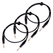 Pronomic Stage INST-1 Instrument Cable Jack 1m Black 3-Pack