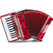 Acordeón Classic Cantabile 48 Bajos "Secondo V" Rojo