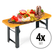 Stagecaptain BB-55 ON Hirschgarten Bierzeltbankerl Naranja Set de 4