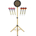 Stagecaptain DBS-1715C BullsEye Champion Dartscheibe + Standaard Set Goud