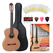 Antonio Calida GC201S 4/4 Guitarra Clásica Conjunto Inicial Incluye Set De Accesorios De 5 Piezas