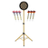 Stagecaptain DBS-1715 BullsEye Pro Dartschaal + Standaard Set Goud