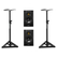 Adam Audio T5V Set inkl. Boxenstative