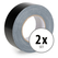 Stagecaptain DT-4850BK-PRO Fabric Tape Gaffa Tape 50m 2-Pack Black
