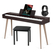 McGrey DP-17 WD Design Piano dunkle Walnuss Set