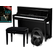 Classic Cantabile UP-1 SH E-Piano Zwart Hoogglans Deluxe Set