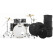 Pearl Export EXX725SNBR/C778 Kit De Batterie Graphite Silver Twist Avec Housses
