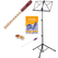 Moeck Recorder 1020 Flauto 1 Plus German Red Set