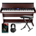 FunKey DP-88 II Digitalpiano bruin Set met Economy Keyboardbank, Koptelefoon en Pianoles