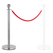 Stagecaptain PLS-150 Deluxe 1.1-150S Barrier Post Crowd Control System 1.5m Silver