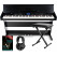 FunKey DP-88 II Digitalpiano zwart Set met Economy Keyboardbank, Koptelefoon en Pianoles