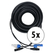 Pronomic Stage PPD-20 Hybridkabel Powerplug/DMX 5x Set