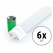 Showlite LED Tube T8W24K45F-1500 1500mm 6-Pack (Daylight White 4500K)