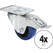 Adam Hall 372091 Bluewheel Lenkrolle mit Feststeller 4er Set