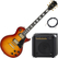 Rocktile Pro L-200OHB Chitarra Elettrica Orange Honey Burst Set AK20G