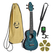 Ortega K2SS-BKC Keiki Superscale Ukulele Pack Blue Kaleidoscope