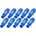 Pronomic PowPO BU Powerplug Enchufe Azul Set de 10