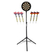 Stagecaptain DBS-1715 BullsEye Pro Dartschaal + Standaard Set Zwart