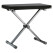 K&M 14076 Banc de Clavier noir tissu