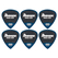 Ibanez PA16MSG-DB Grip Wizard Sand Medium - Pack de 6