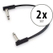 RockBoard Flat Patch Cable 20 cm Set de 2