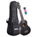 Cascha Premium Concert Mahogany Ukulele Set Black