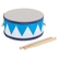 Classic Cantabile Tamburo per Bambini 8" Bianco-Blu