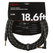 Fender Deluxe Series Cable Angled 5.5m Black Tweed