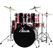XDrum Semi 20" Studio Drumstel Lipstick Red Set incl. Galgenstandaard + Crashbekken
