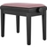 Classic Cantabile Banc De Piano Modell A Noir Mat Velours Rosé