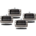 IsoAcoustics Gaia 3 Neo Dark Chrome Desacopladores Set de 4