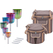 Meinl Sonic Energy ESOLCSBSET Essence Solfeggio Crystal Singing Bowl Set 6-delig
